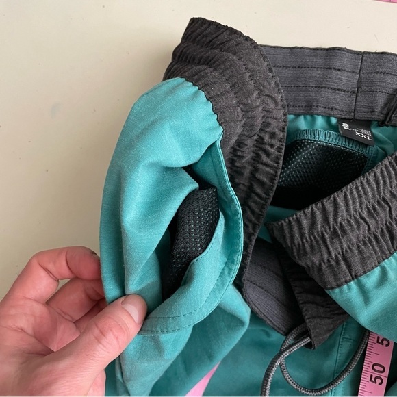 PrAna Men’s 7” Slope Hybrid Shorts Turquoise Blue Size XXL NWOT - Picture 8 of 11